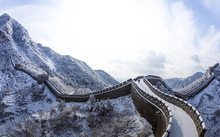 Απρόσμενες εικόνες στον κινεζικό χειμώνα