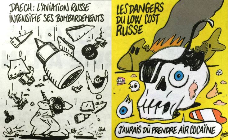 Το Charlie Hebdo σατιρίζει την αεροπορική τραγωδία στο Σινά