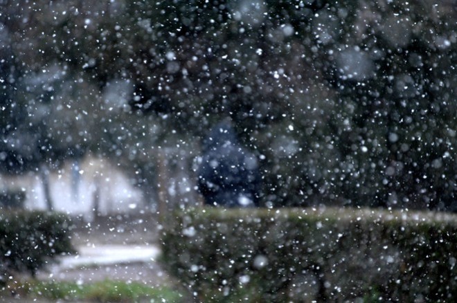 Χιονίζει στα ορεινά του νομού Θεσσαλονίκης
