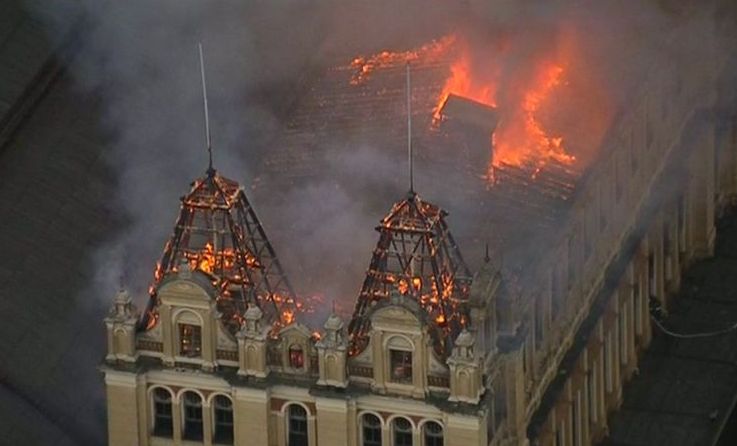 Μεγάλη πυρκαγιά σε μουσείο του Σάο Πάολο