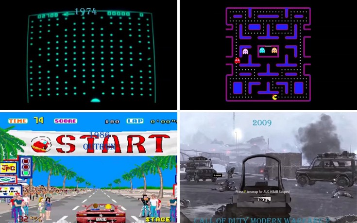 Η εξέλιξη των video games από το 1952 μέχρι σήμερα