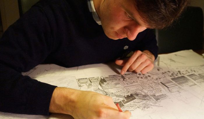 Ο άνθρωπος που ζωγραφίζει πόλεις από μνήμης