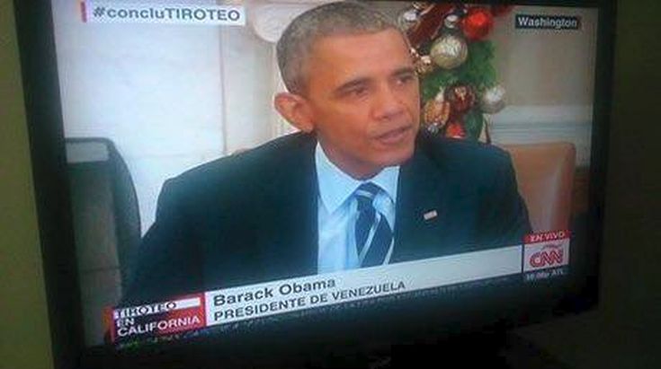 Το CNN Spain έκανε τον Ομπάμα πρόεδρο της Βενεζουέλας!