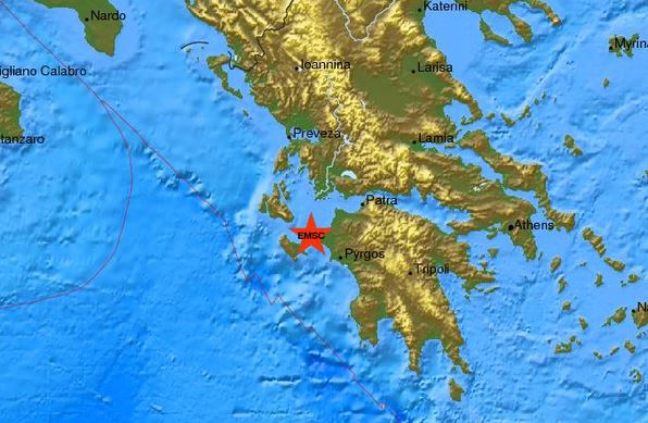 Σεισμική δόνηση αισθητή σε περιοχές της Δυτικής Ελλάδας