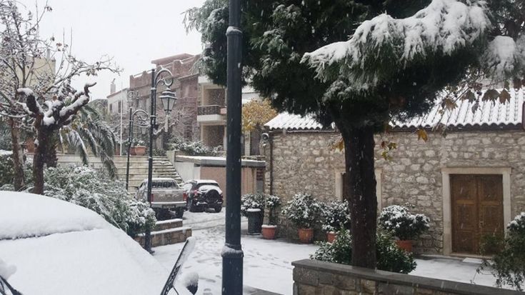 Έπεσαν τα πρώτα χιόνια στην Κρήτη