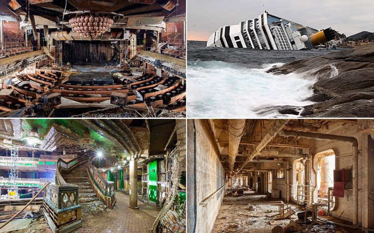 Μέσα στο Costa Concordia μετά από τέσσερα χρόνια