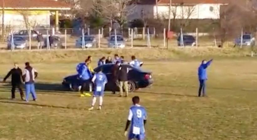 Μια BMW επιστρατεύτηκε σε ματς στο Κιλκίς για τραυματία