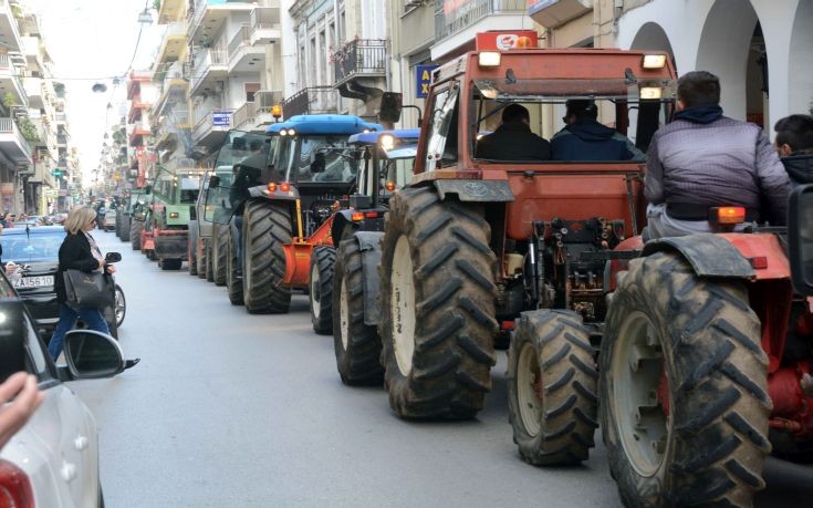 Πορεία διαμαρτυρίας νέων αγροτών στο Ηράκλειο