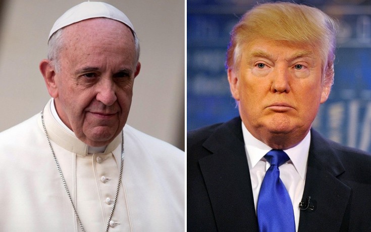 Πάπας: Δεν είναι χριστιανός ο Τράμπ με τέτοιες θέσεις για το προσφυγικό