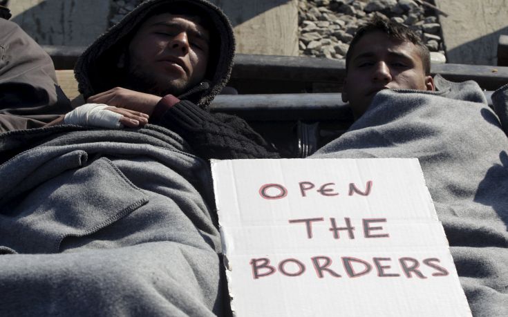 Κινητοποίηση προσφύγων στη Θεσσαλονίκης-Ευζώνων