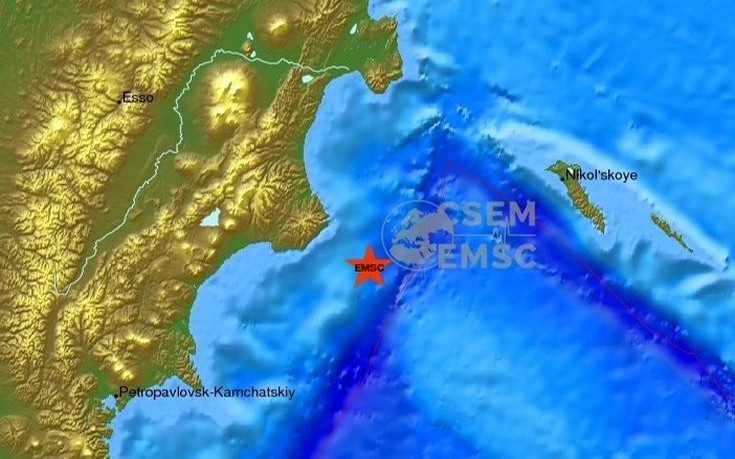 Σεισμός 6,6 Ρίχτερ στη χερσόνησο Καμτσάτκα στη Ρωσία