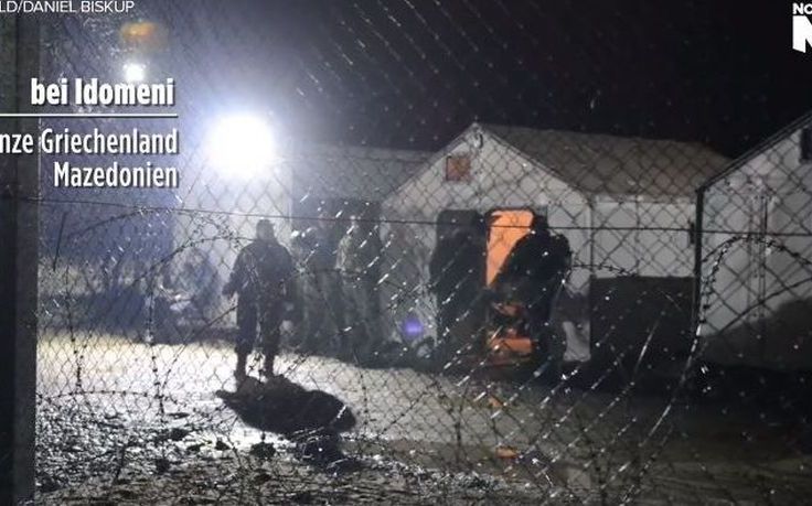 Σκοπιανός συνοριοφύλακας κλωτσά απρόκλητα έναν πρόσφυγα