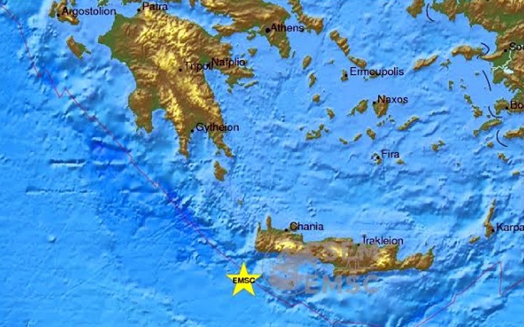 Σεισμός 4 Ρίχτερ στην Κρήτη
