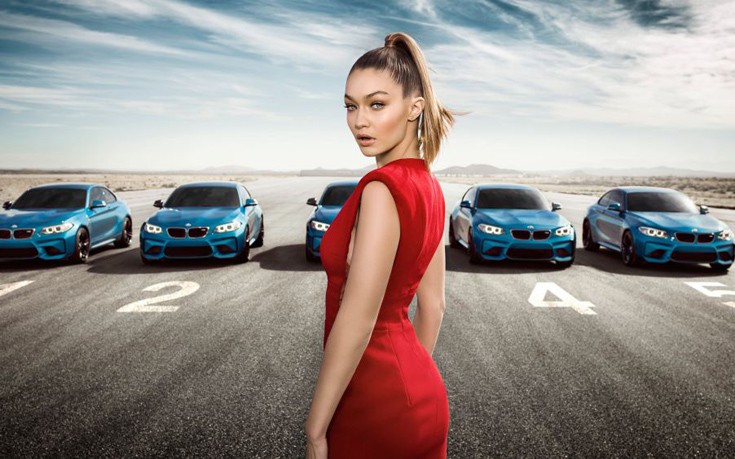 Η Gigi Hadid πρωταγωνιστεί στη νέα καμπάνια της BMW M2 Coupe
