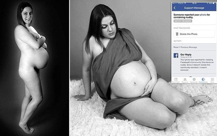 Έκαναν αναφορά σε φωτογραφίες εγκύου στο Facebook γιατί «παραβίαζε τους όρους»