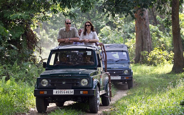 Γουίλιαμ και Κέιτ σε σαφάρι στην Ινδία