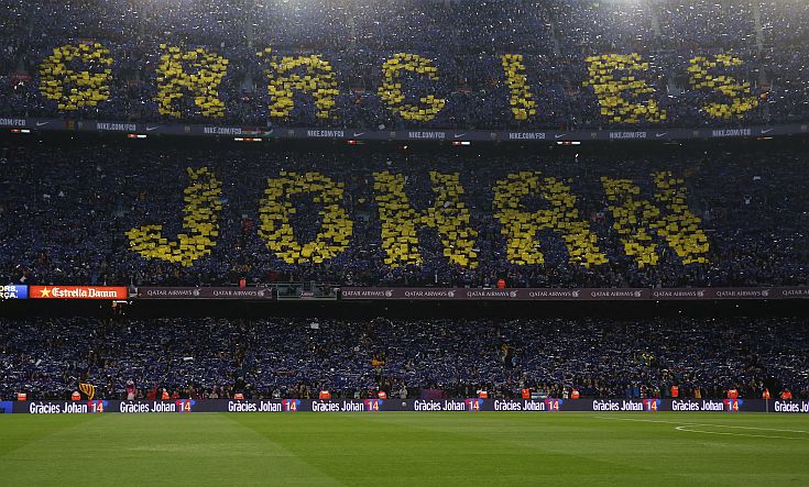 Το εντυπωσιακό κορεό για τον Κρόιφ στο El Clasico