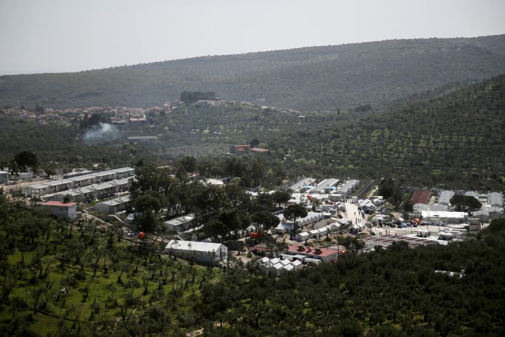 Πυρκαγιά ξέσπασε σε χώρο του hotspot της Μόριας