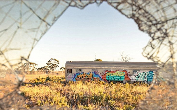 Ένα μικρό νεκροταφείο τρένων στην Αυστραλία
