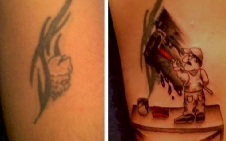 Βαρέθηκαν ή μετάνιωσαν για τα τατουάζ τους και τα έκαναν έτσι
