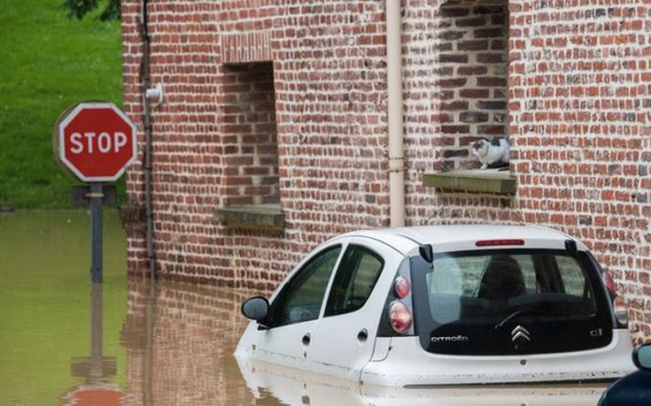 Φονικές βροχοπτώσεις σε Γαλλία και Βέλγιο