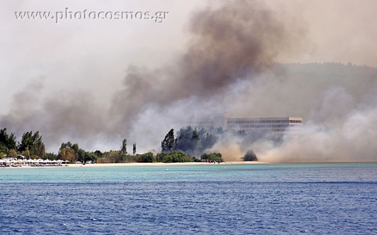 Καλύτερη η εικόνα στην πυρκαγιά της Χαλκιδικής