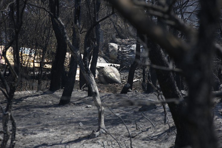 Η βροχή έσβησε τη φωτιά στα Δερβενοχώρια