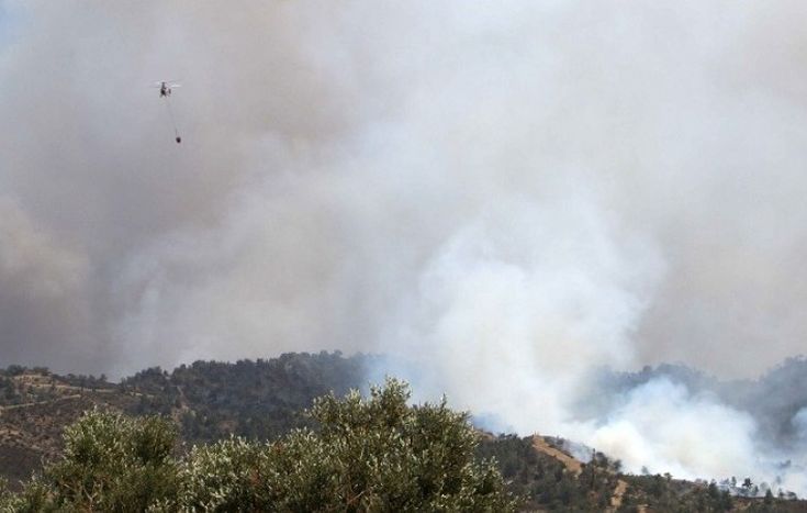 Υπό έλεγχο τμήμα της μεγάλης πυρκαγιάς στην Κύπρο