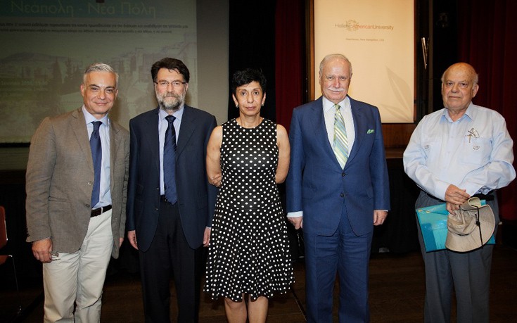 Οι Νίκος Βατόπουλος, Φίλιππος Τσιμπόγλου, Καλλιόπη Κοντόζογλου, Λεωνίδας-Φοίβος Κόσκος και Μάνος Μπίρης