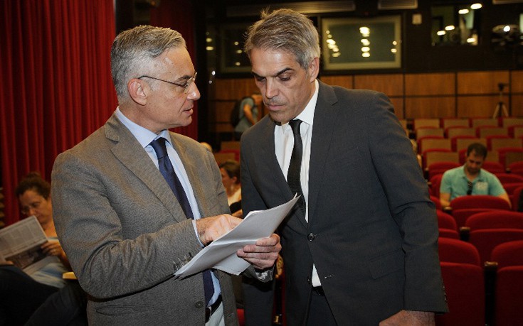 Ο Νίκος Βατόπουλος και ο Αντιδήμαρχος Αθηναίων, Χρήστος Τεντόμας