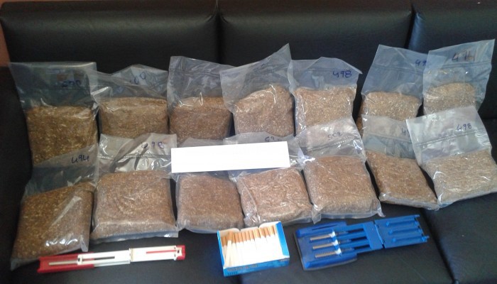 Χειροπέδες σε 65χρονο για επτά κιλά λαθραίου καπνού