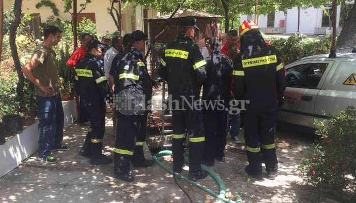 Άντρας έπεσε σε πηγάδι στη λεωφόρο Σούδας στα Χανιά