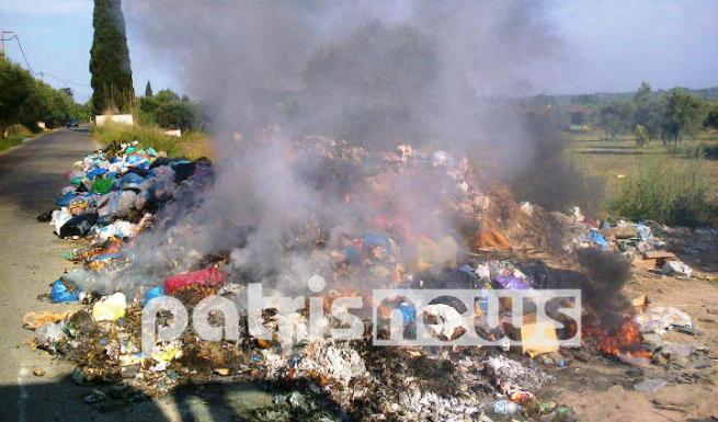 «Μάχη» με τις δηλητηριώδεις ουσίες από την καύση των απορριμμάτων στην Ηλεία