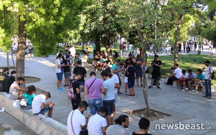 Συνωστισμός στο Σύνταγμα για το Pokemon Go