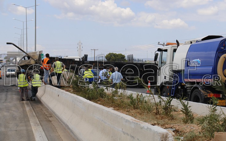 Στην κυκλοφορία δόθηκαν δύο λωρίδες στην εθνική οδό Αθηνών-Λαμίας