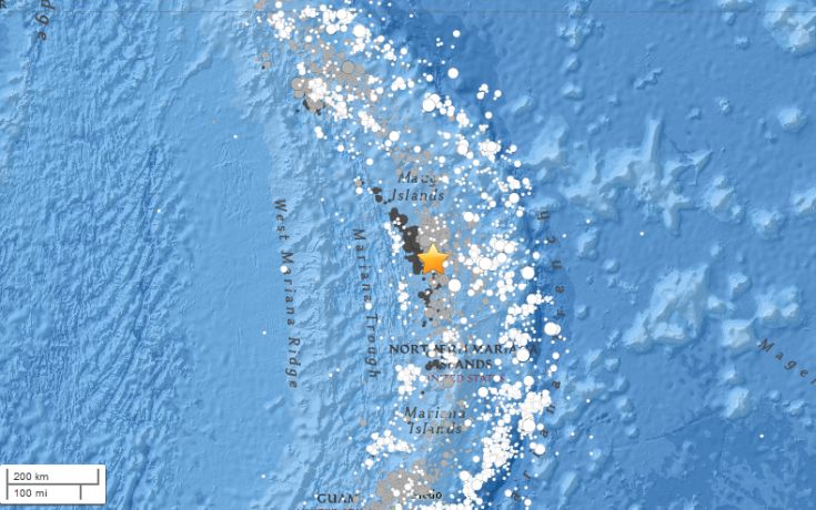 Ισχυρή σεισμική δόνηση 7,7 βαθμών στον Ειρηνικό Ωκεανό