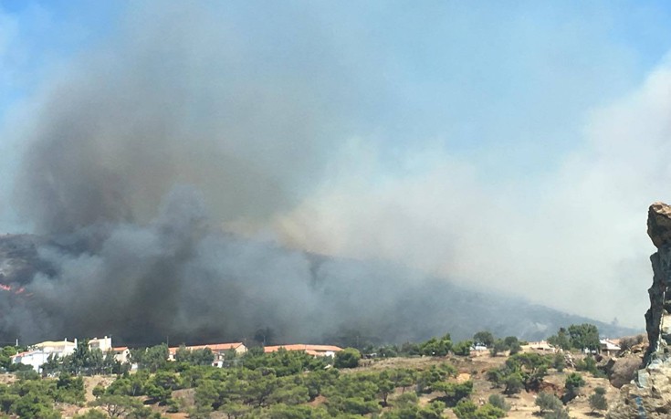 Υπό έλεγχο η πυρκαγιά στην Κερατέα