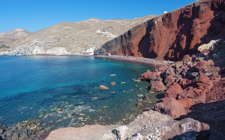 Η Κόκκινη παραλία της Σαντορίνης