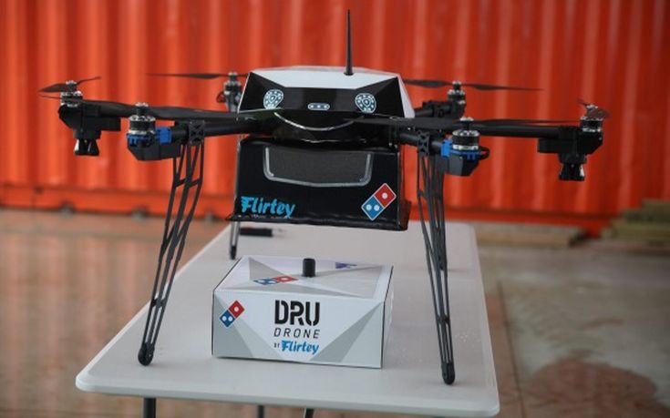 Διανομή πίτσας με drone
