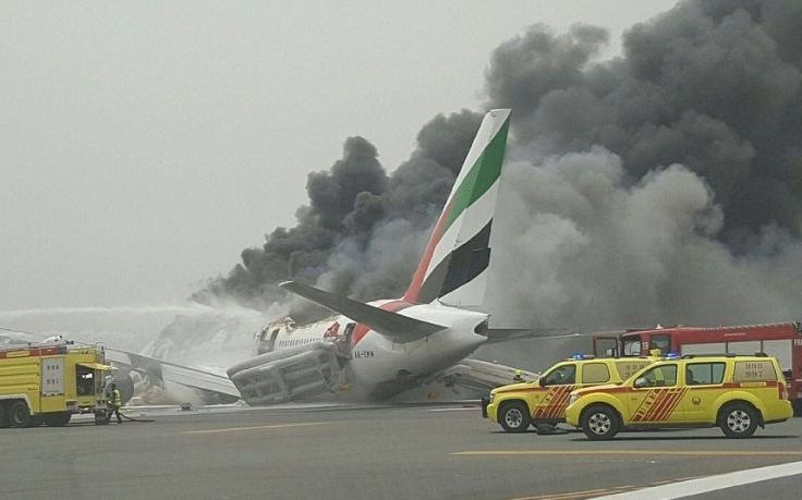 Ανώμαλη προσγείωση αεροσκάφους στο Ντουμπάι