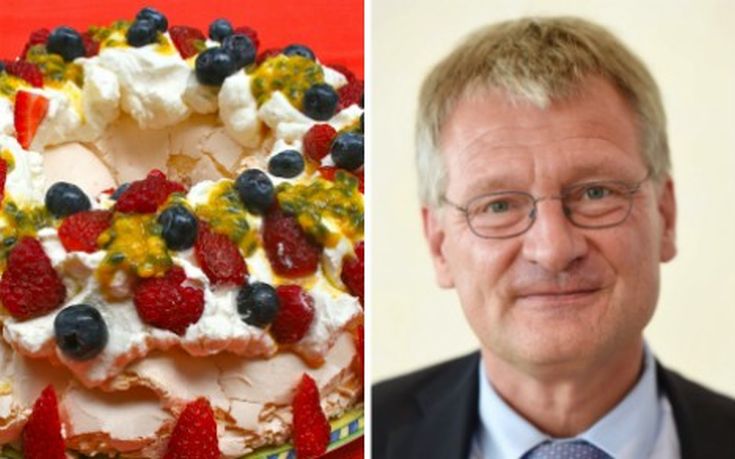 Έριξαν τούρτα στον πρόεδρο του γερμανικού ξενοφοβικού κόμματος AfD