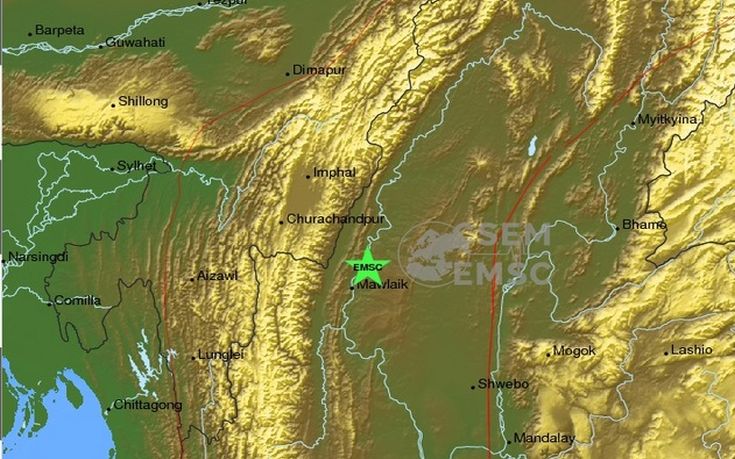 Σεισμός 5,3 Ρίχτερ στη Μιανμάρ