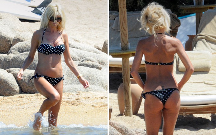 Το πουά μπικίνι της Victoria Silvstedt