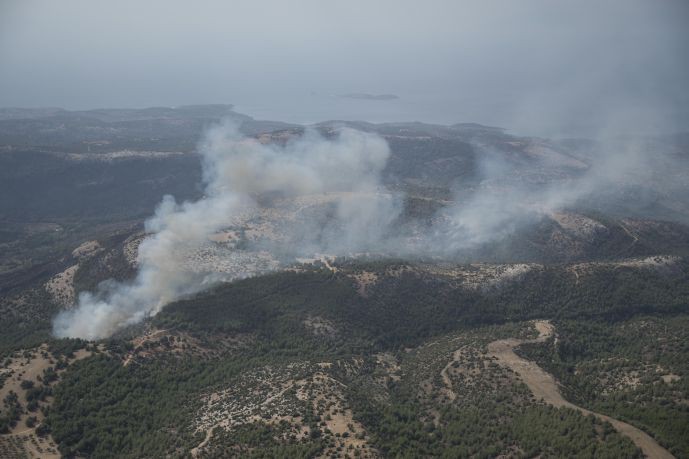 Υπό πλήρη έλεγχο η φωτιά στη Θάσο