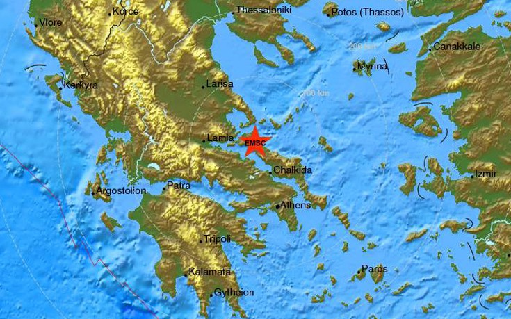 Σεισμός 4,3 Ρίχτερ στην Εύβοια, αισθητός και στην Αθήνα
