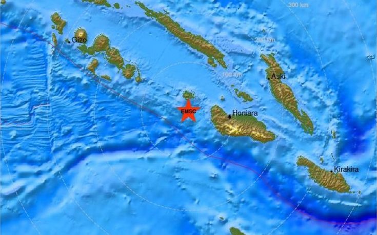Σεισμός 6 Ρίχτερ στα νησιά Σολομώντα