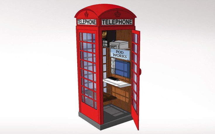 Οι βρετανικοί κόκκινοι τηλεφωνικοί θάλαμοι γίνονται γραφεία