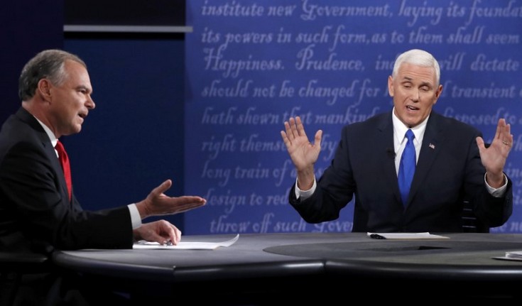 Περίπου 37 εκατ. τηλεθεατές παρακολούθησαν το ντιμπέτι των δύο υποψήφιων αντιπροέδρων