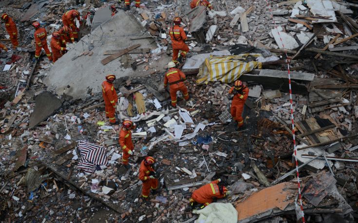 Κατέρρευσαν τέσσερα κτίρια στην Κίνα
