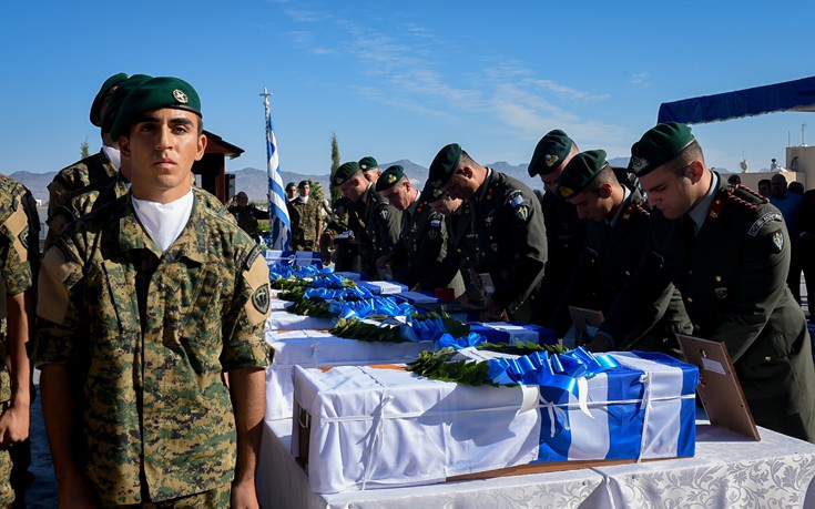 Παραδόθηκαν τα λείψανα των Ελλήνων καταδρομέων του «Νοράτλας»